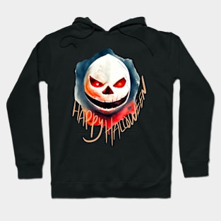 Happy Halloween Skeleton Face Hoodie